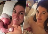 As gêmeas Sarah Mariuz e Leah Rodgers com seu bebês na maternidade. Foto: Reprodução/Youtube